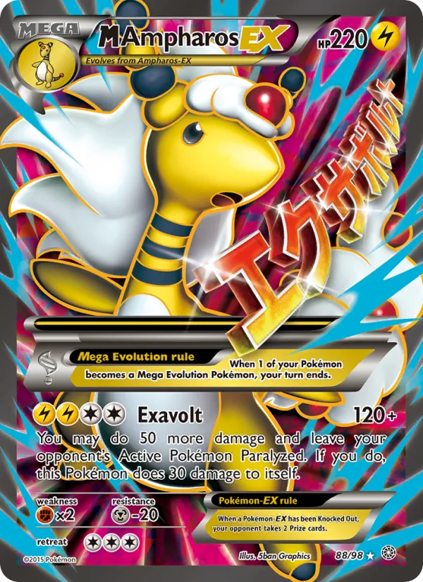 88 M Ampharos EX – Ancient Origins