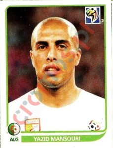 229 Yazid Mansouri – FIFA World Cup South Africa 2010 Panini