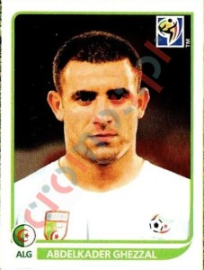 236 Abdelkader Ghezzal – FIFA World Cup South Africa 2010 Panini