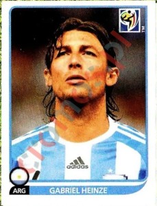 110 Gabriel Heinze – FIFA World Cup South Africa 2010 Panini