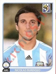113x Nicolas Burdisso – FIFA World Cup South Africa 2010 Panini