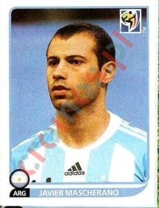 116 Javier Mascherano – FIFA World Cup South Africa 2010 Panini