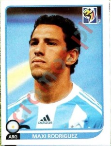 117 Maxi Rodriguez – FIFA World Cup South Africa 2010 Panini