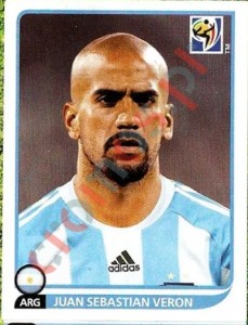 118 Juan Sebastian Veron – FIFA World Cup South Africa 2010 Panini