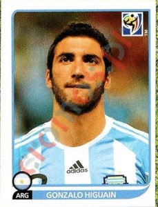 120 Gonzalo Higuain – FIFA World Cup South Africa 2010 Panini