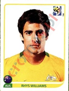 283 Rhys Williams – FIFA World Cup South Africa 2010 Panini