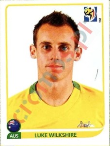 286 Luke Wilkshire – FIFA World Cup South Africa 2010 Panini