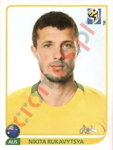 295x Nikita Rukavytsya – FIFA World Cup South Africa 2010 Panini