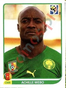 409 Achille Webo – FIFA World Cup South Africa 2010 Panini