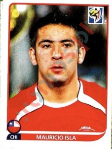 627 Mauricio Isla – FIFA World Cup South Africa 2010 Panini