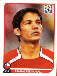632 Matias Fernandez – FIFA World Cup South Africa 2010 Panini