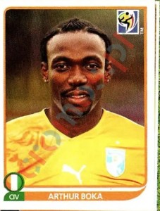 529 Arthur Boka – FIFA World Cup South Africa 2010 Panini
