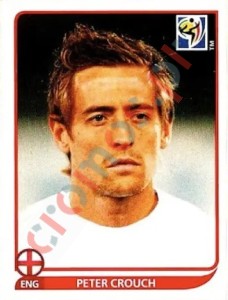 200 Peter Crouch – FIFA World Cup South Africa 2010 Panini