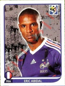 92 Eric Abidal – FIFA World Cup South Africa 2010 Panini