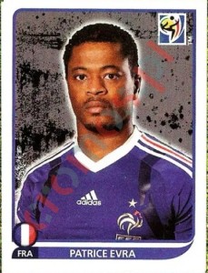 94 Patrice Evra – FIFA World Cup South Africa 2010 Panini
