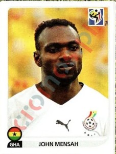 318 John Mensah – FIFA World Cup South Africa 2010 Panini