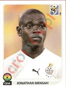 320x Jonathan Mensah – FIFA World Cup South Africa 2010 Panini