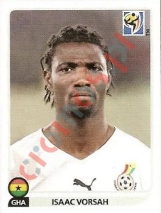 321x Isaac Vorsah – FIFA World Cup South Africa 2010 Panini