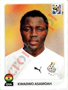 328 Kwadwo Asamoah – FIFA World Cup South Africa 2010 Panini