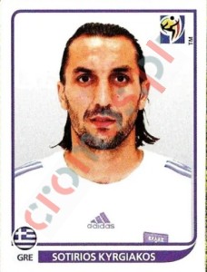 166 Sotirios Kyrgiakos – FIFA World Cup South Africa 2010 Panini