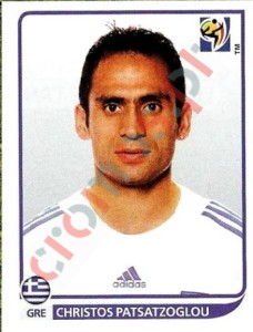 169 Christos Patsatzoglou – FIFA World Cup South Africa 2010 Panini