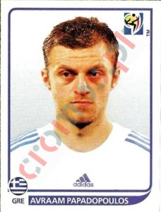 170 Avraam Papadopoulos – FIFA World Cup South Africa 2010 Panini