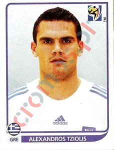 173 Alexandros Tziolis – FIFA World Cup South Africa 2010 Panini