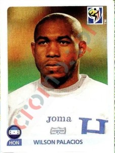 608 Wilson Palacios – FIFA World Cup South Africa 2010 Panini