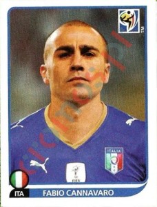 413 Fabio Cannavaro – FIFA World Cup South Africa 2010 Panini