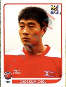 523 Choe Kum-Chol – FIFA World Cup South Africa 2010 Panini