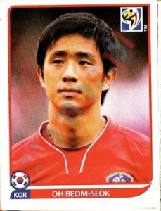 152 Oh Beom-Seok – FIFA World Cup South Africa 2010 Panini