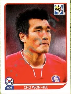155 Cho Won-Hee – FIFA World Cup South Africa 2010 Panini