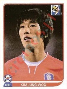 159x Kim Jung-Woo – FIFA World Cup South Africa 2010 Panini