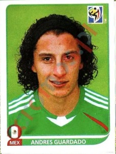 60 Andres Guardado – FIFA World Cup South Africa 2010 Panini