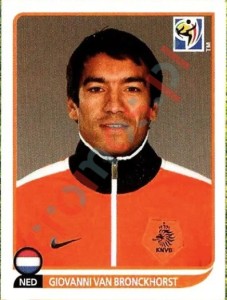 337 Giovanni van Bronckhorst – FIFA World Cup South Africa 2010 Panini