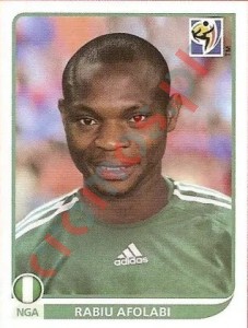 130x Rabiu Afolabi – FIFA World Cup South Africa 2010 Panini