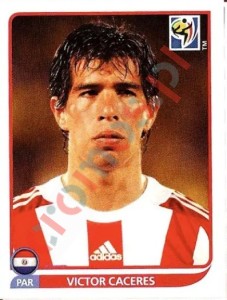 442 Victor Caceres – FIFA World Cup South Africa 2010 Panini
