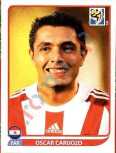 447 Oscar Cardozo – FIFA World Cup South Africa 2010 Panini