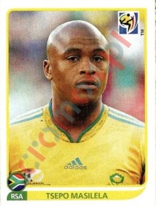 34 Tsepo Masilela – FIFA World Cup South Africa 2010 Panini