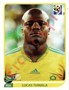 37 Lucas Thwala – FIFA World Cup South Africa 2010 Panini