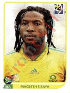 39 Macbeth Sibaya – FIFA World Cup South Africa 2010 Panini