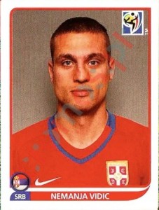 299 Nemanja Vidic – FIFA World Cup South Africa 2010 Panini