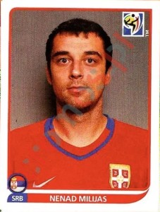 308 Nenad Milijas – FIFA World Cup South Africa 2010 Panini