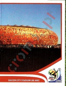 13 Johannesburg - Soccer City Stadium
2 – FIFA World Cup South Africa 2010 Panini