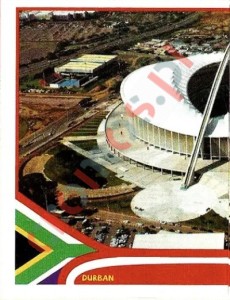 8 Durban - Durban Stadium
1 – FIFA World Cup South Africa 2010 Panini
