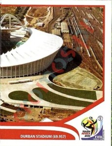 9 Durban - Durban Stadium
2 – FIFA World Cup South Africa 2010 Panini