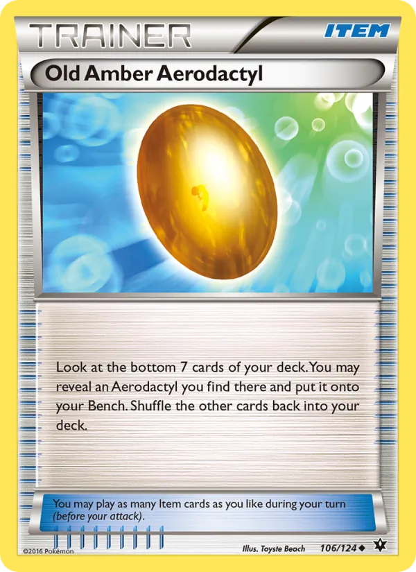 106 Old Amber Aerodactyl – Fates Collide