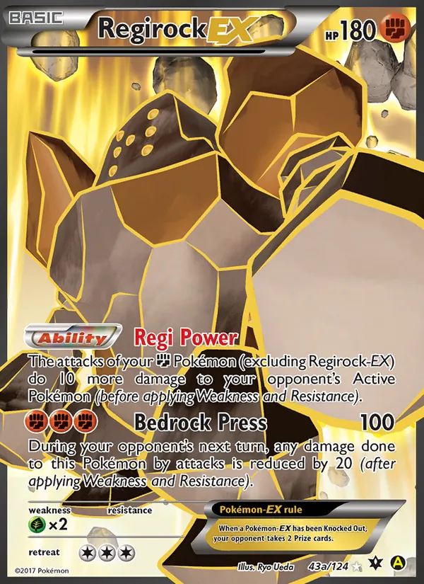 43a Regirock EX – Fates Collide