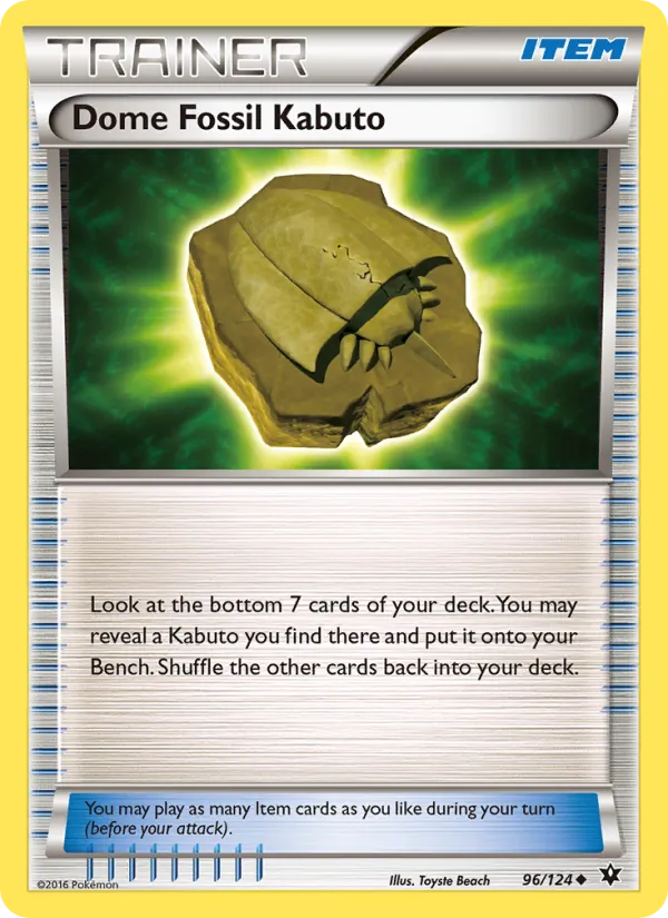 96 Dome Fossil Kabuto – Fates Collide