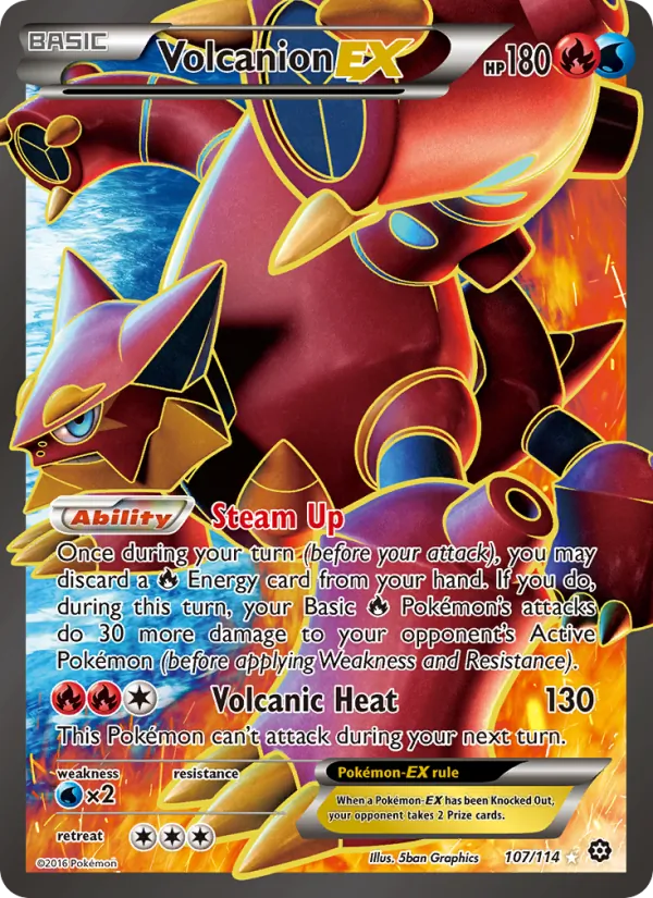 107 Volcanion EX – Steam Siege
